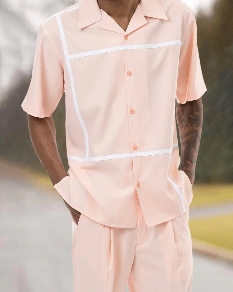 Spring And Summer Leisure Beach Style Shirt Outfit Men