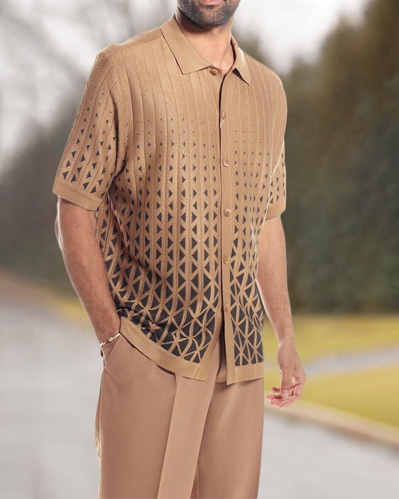Spring And Summer Leisure Beach Style Shirt Outfit Men