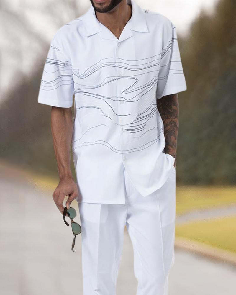 Spring And Summer Leisure Beach Style Shirt Outfit Men