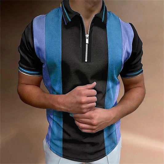 Men's 3D Printed Polo Shirt