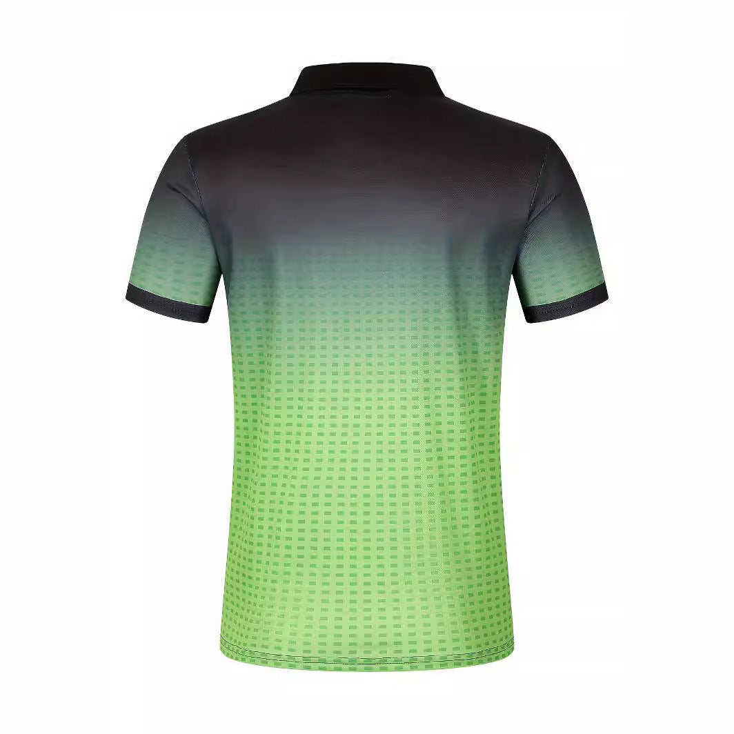 Men's Printing Dots Gradient Polo Shirt